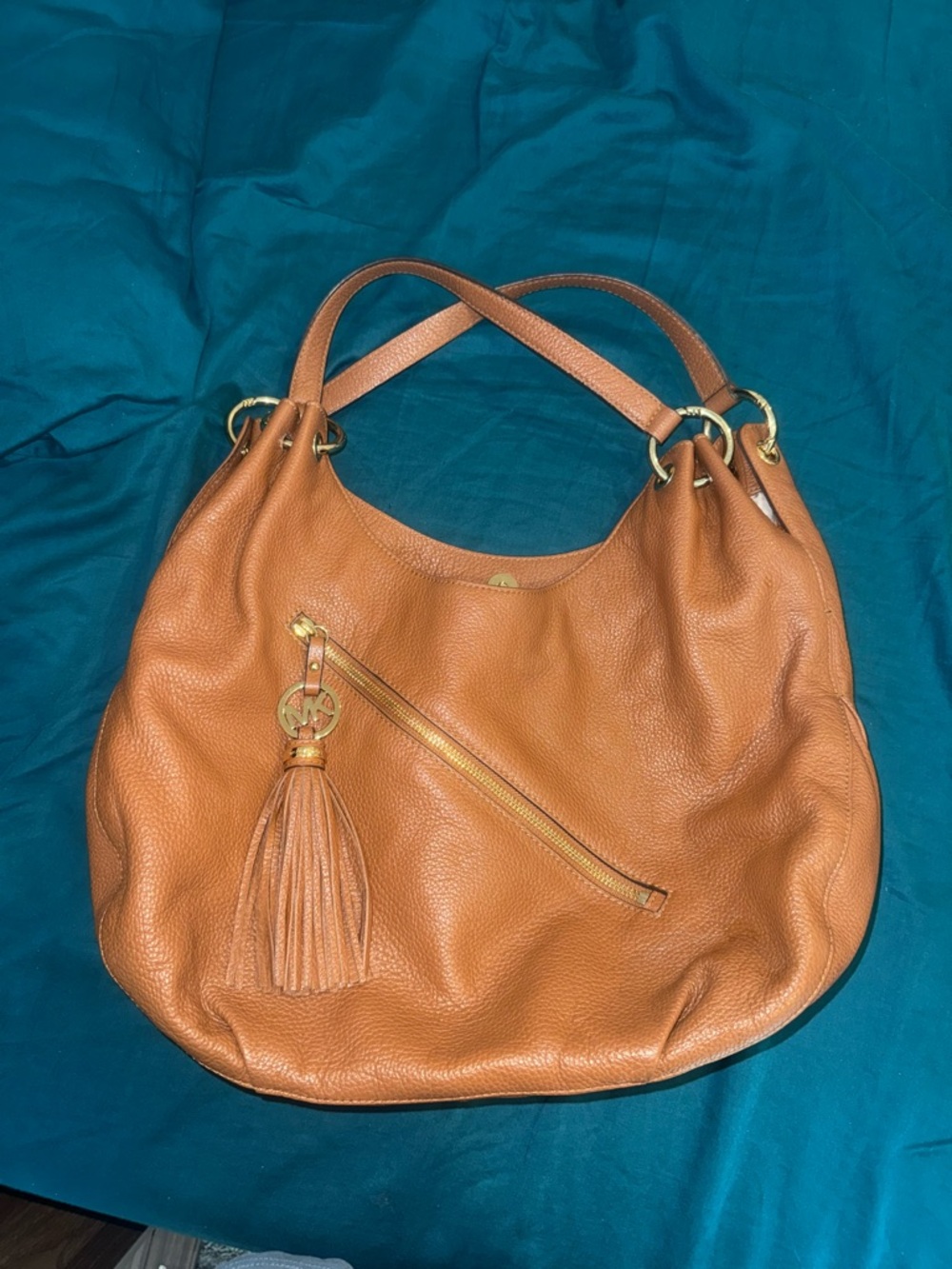Michael Kors brown Leather Tassel